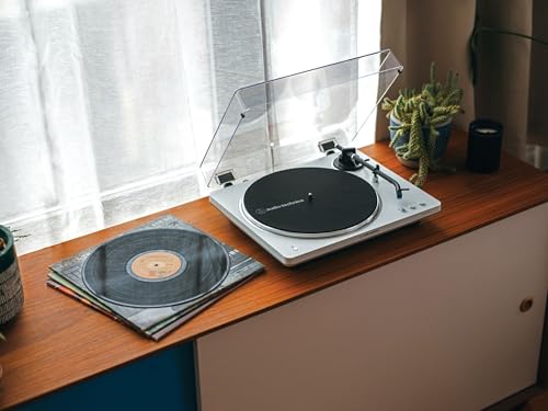 Image of Audio-Technica AT-LP70XBT Wireless Turntable (White /Silver)