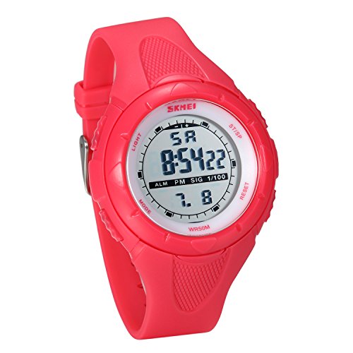 LANCARDO Montre Enfant Garçon Electronique Cadran Digital Montre Etanche pour Les Jeunes Chronomètre Sport Extérieur Cover