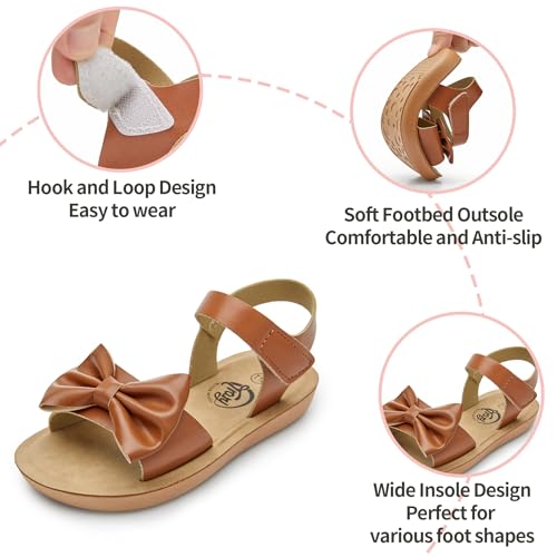 Image of Trary Toddler Sandals for Baby Girls Boys Summer Sandals Cute Kids Shoes Lightweight Open Toe Sandals Beach Holiday Unisex Child Sandals