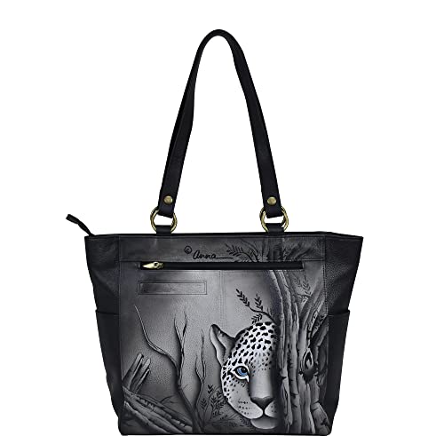 Anna by Anuschka Women's Original Genuine Leather Hand-Painted Large Shoulder Tote - Leather Handbag for Women2