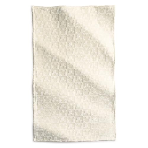 Vera Bradley Women's Disney Fleece Mickey Mouse Head Throw Blanket, Pumice Stone, One Size