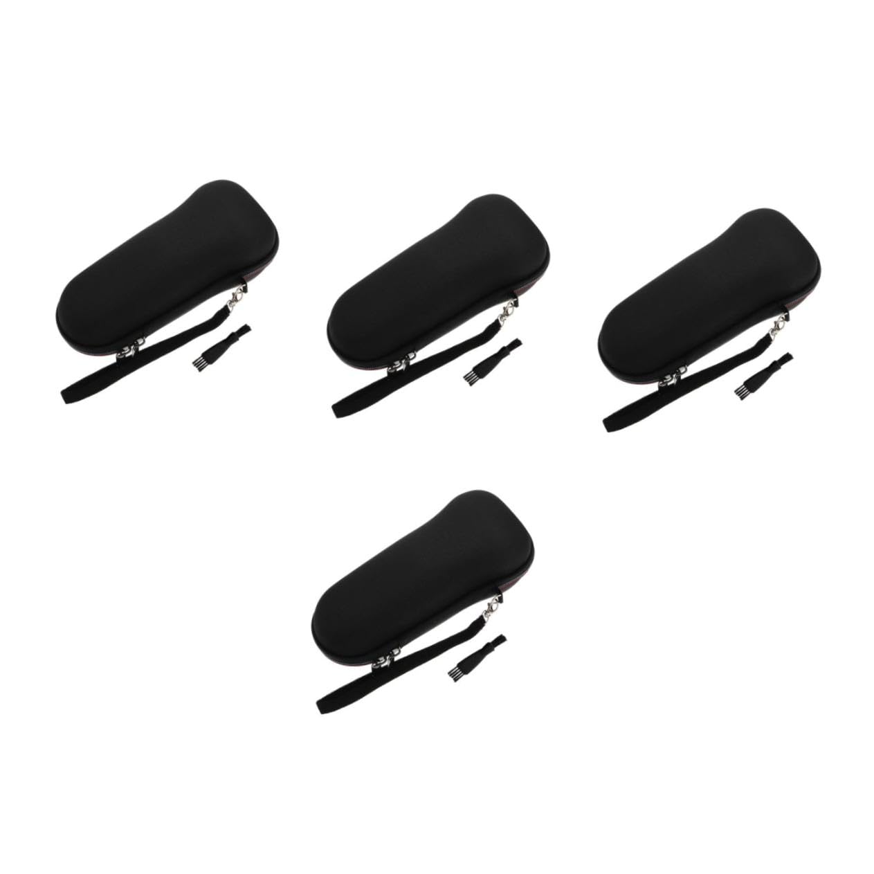 4 Piezas Estuche Rígido para Afeitadora Eléctrica Negro Resistente Presión y Antideslizante Almacenamiento Seguro para Viaje y Diario