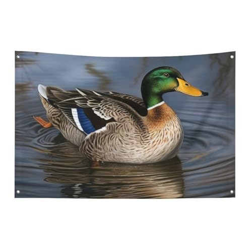 Drapeau canard colvert robuste en polyester durable avec œillets de fixation stables - 2