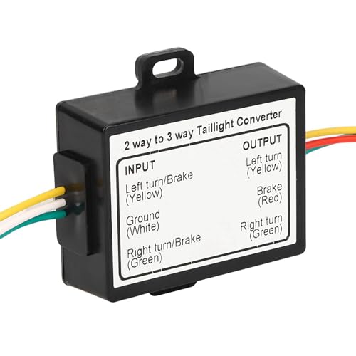 Convertidor de empalme de 2 a 3 cables para remolque con adaptador de arnés eléctrico tipo UU 4