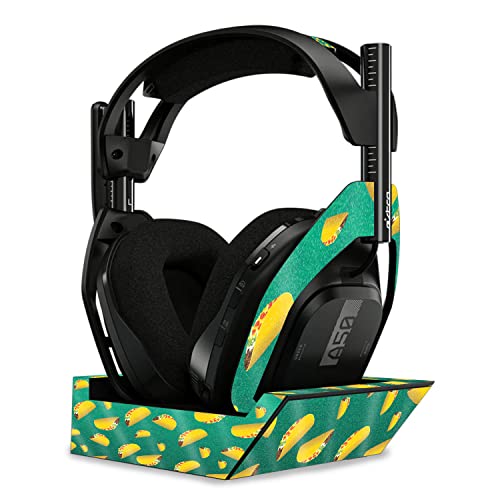 Image of MightySkins Glossy Glitter Skin Compatible with Astro A50 Wireless Headphones + Base Station (Gen 4) - Tacos | Protective, Durable High-Gloss Glitter Finish | Easy to Apply | Made in The USA