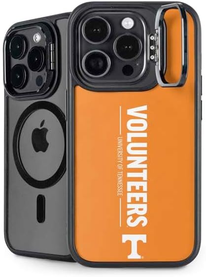 Skinit Kickstand Phone Case Compatible with iPhone 15 Pro - Officially Licensed University of Tennessee-Knoxville T Logo Vols on Gray Design