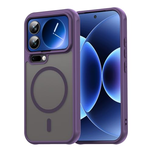 Image of Compatible with Xiaomi 17 Pro Case Cover,Compatible with MagSafe,Anti-Fall,Compatible with Xiaomi 17 Pro 5G 25098PN5AC Cell Protective Phone Case Purple