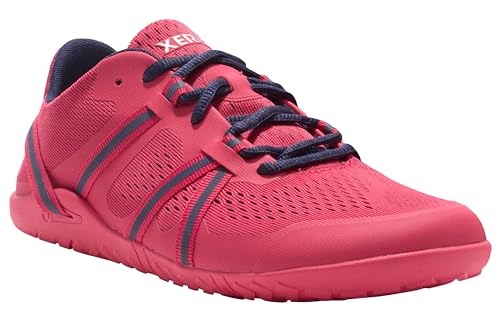 Xero Shoes Women's Speed Force II Barefoot Running Shoe, Raspberry/Evening Blue, 8