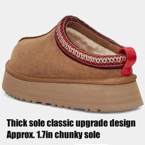 Women's Slippers Platform Mini Boots Short Ankle Fur Fleece Lined Sneakers House Slippers Anti-Slip Boot For Outdoor - Image 3