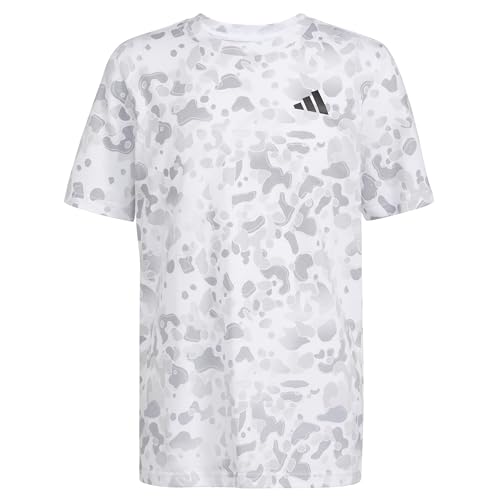 adidas Boys' Short Sleeve Cotton Allover Bos T-Shirt