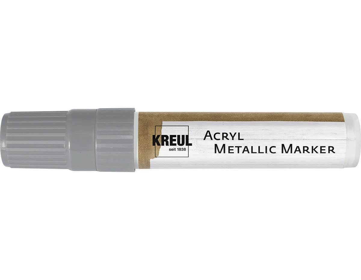 KREUL Rotulador acrílico (15 mm, tamaño XXL), Color Plateado, Metal, Silver