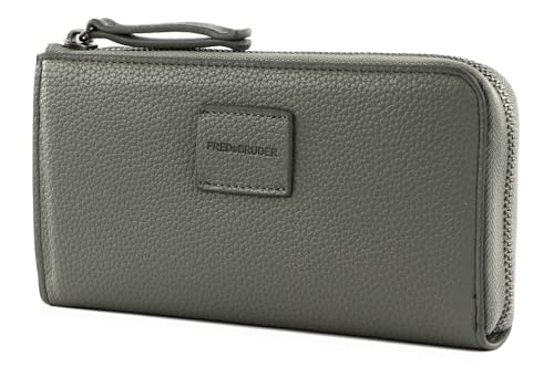 Lanbe Zip Around Wallet Sage compagnon de voyage en cuir pour femme