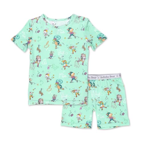 Bellabu Bear Kids Shorts Set for Boys & Girls, Matching Family Pajamas, Rayon from Bamboo (as1, age...