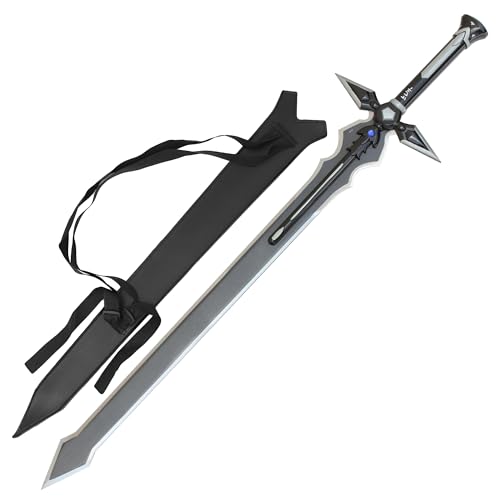 Dream2reality Cosplay sword art online Kirigaya Kazuto kirito Black - Dark Repulser Medium Carbon Steel Sword