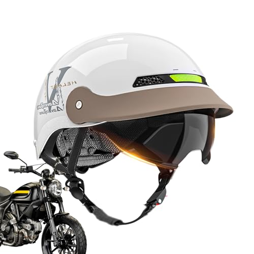 Casque de motocyclette ouvert pour ATV cruiser skateboard et scooter de ville