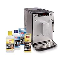 Melitta Solo & Milk - schlanker Kaffeevollautomat mit Milchaufschäumer, Kaffeemaschine mit abnehmbarem Wassertank, für z. B. Kaffee oder Cappuccino, silber – Ansicht 5