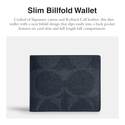 Coach Men's New York Zip Card Case in Loved Leather, Denim/Deep Blue, One Size2