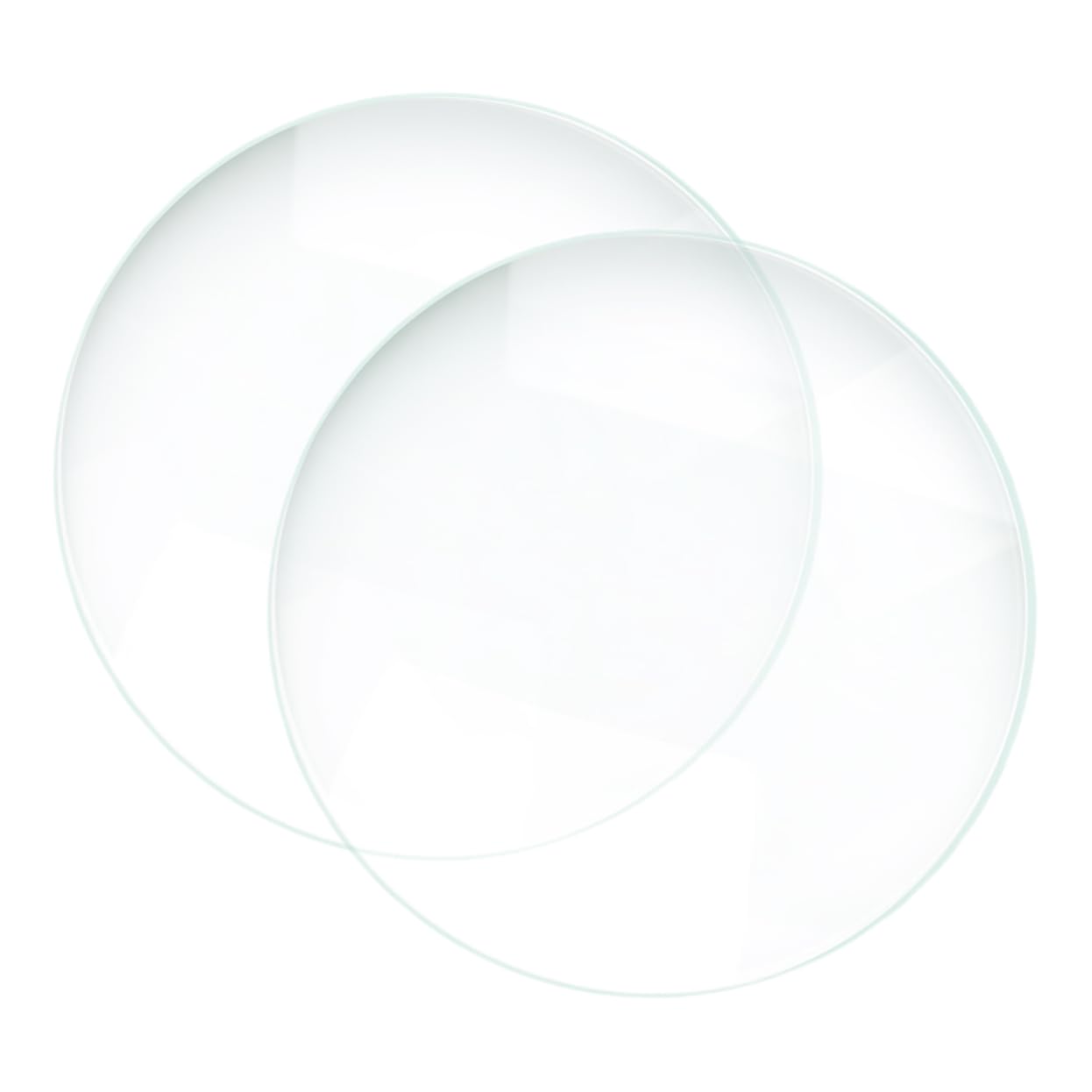 STOBAZA Optical Teaching Tool 2pcs Curved Convex Lenses High Precision for Science Projects Classroom Demonstrations