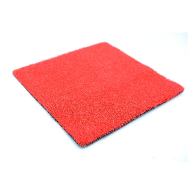 Tuda Grass Direct Playground Artificial Grass 8mm Pile Height - Red - 4m W x 4m L (13ft1 x 13ft1)