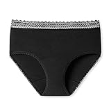 Schiesser Damen 2 Pack Menstruationswäsche/ Periodenslip Komfortschnitt Auslaufsicher - Secret Care Tiefschutz, Schwarz_176300, 34-36 EU
