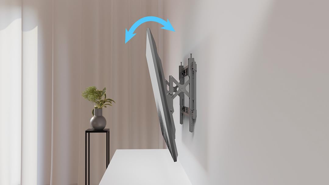 Multibrackets Push-Out600 Soporte de Pared inclinable Universal 43″-86″, VESA hasta 600×400, Sistema Push-out Extensible 15 cm, Ajuste Fino y Lateral, hasta 60 kg.