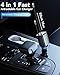Retractable Car Charger Adapter for iPhone 17,4 in 1 Fast Charging Car Phone Charger,69W USB C Car Truck Accessories,Road Trip Essentials Gift for Men Women for iPhone 17 Pro Max/16/15/14/13/12,Galaxy