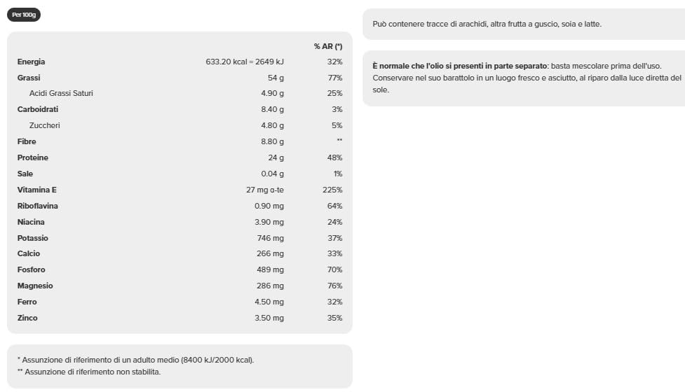 Prozìs Almond Butter 1 kg - burro di mandorle, crema spalmabile - 100% naturale