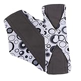 VALICLUD 8 Stück Waschbare Bambuskohle Damenbinden Atmungsaktive Wiederverwendbare Hygiene einlagen Mittlere Hautfreundlich Langlebig Temperaturregulierend für Menstruation