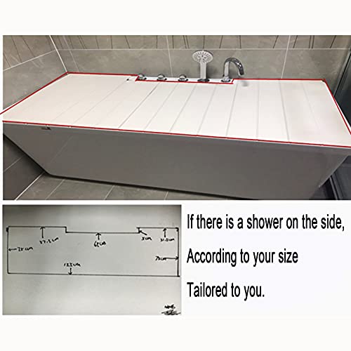 Couvercle de baignoire pliable en PVC et plateau isolant thermique avec support