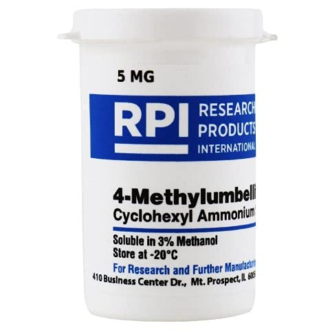 Research Products International 4-Methylumbelliferyl-α-L-Iduronide, Cyclohexyl Ammonium Salt, 5 Milligrams - RPI