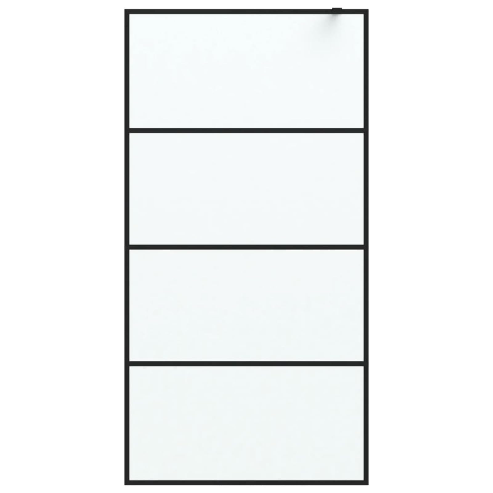 JUDYY Mampara de Ducha Vidrio ESG Esmerilado Negro 100x195 cm, Mampara Bañera, Mampara Baño Ducha, Cabina De Ducha, Mampara Baño 152132