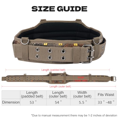 Image of MELOTOUGH Professional Camo Tool Belt with Suspenders Carpenter Tool Belt