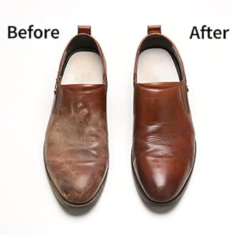 4-Piece Horsehair Shoe Brush Shine Kit, Shoe Polish Kit, Leather Shoes Boot Cleaning Brush Care Clean Dauber Applicators