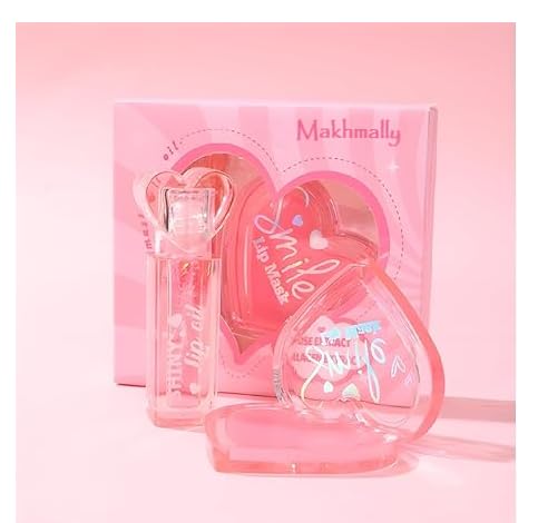 Plant Extract Lip Oil & Mask Duo – 24H Hydration & Shine 2 in 1 Korean Lip Treatment Rosa Canina Fruit Oil for Fuller, Smoother Lips Overnight Lip Care-image-21