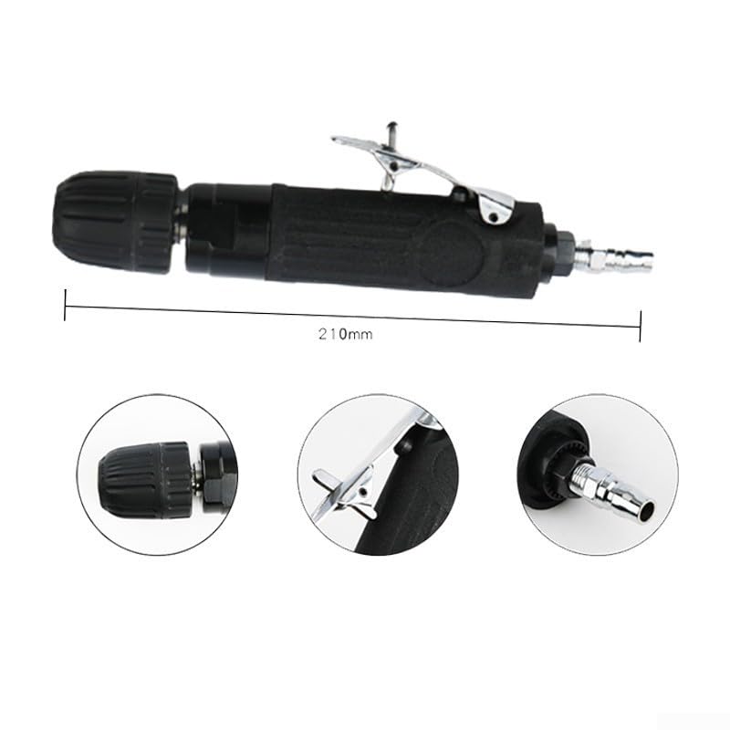 Trapano ad aria compressa 3/8" 2500 giri/min reversibile (stile manuale)