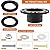 Tzgsonp RV Toilet Seal Kit 3 Inch 385345892 RV Toilet Flange Kit Durable Socket RV Toilet Flush Seal Replacement Parts Replaces 385311658 Flush Seal Compatible with 300/310/320 RV Toilet