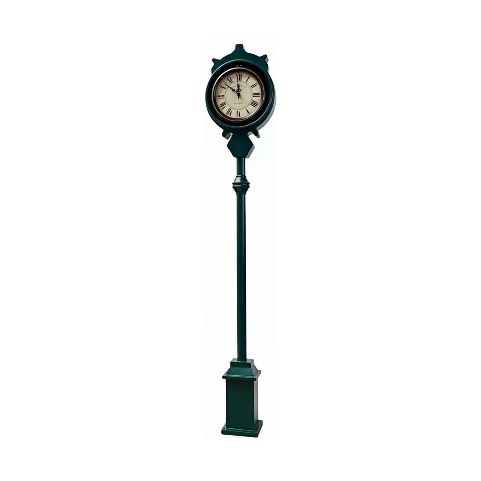 Reloj de abuelo Reloj de pie de metal con decoración de números romanos