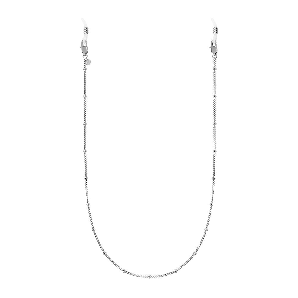 GD signs EST. 2015 Maskerketting voor dames, 2-in-1 brillenketting voor zonnebrillen en leesbrillen, brilband verkrijgbaar in goud en zilver, 75
