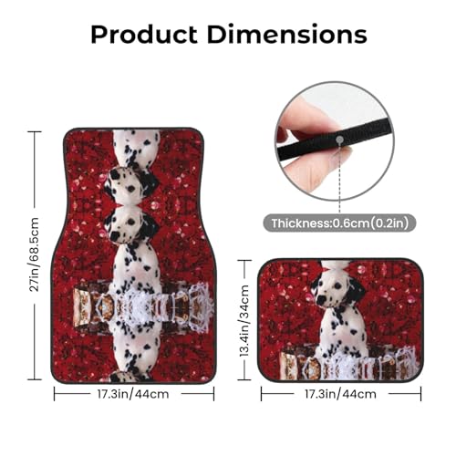 Tapis de voiture universels dalmatien : la solution pour un habitacle propre et original