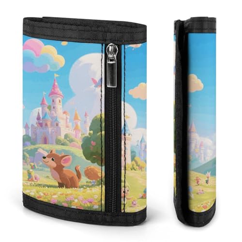Wallet for Men - Slim Trifold Wallet, Cartoon Fairyland Money Clip, Coin Purse with 8 Credit Card Holder3
