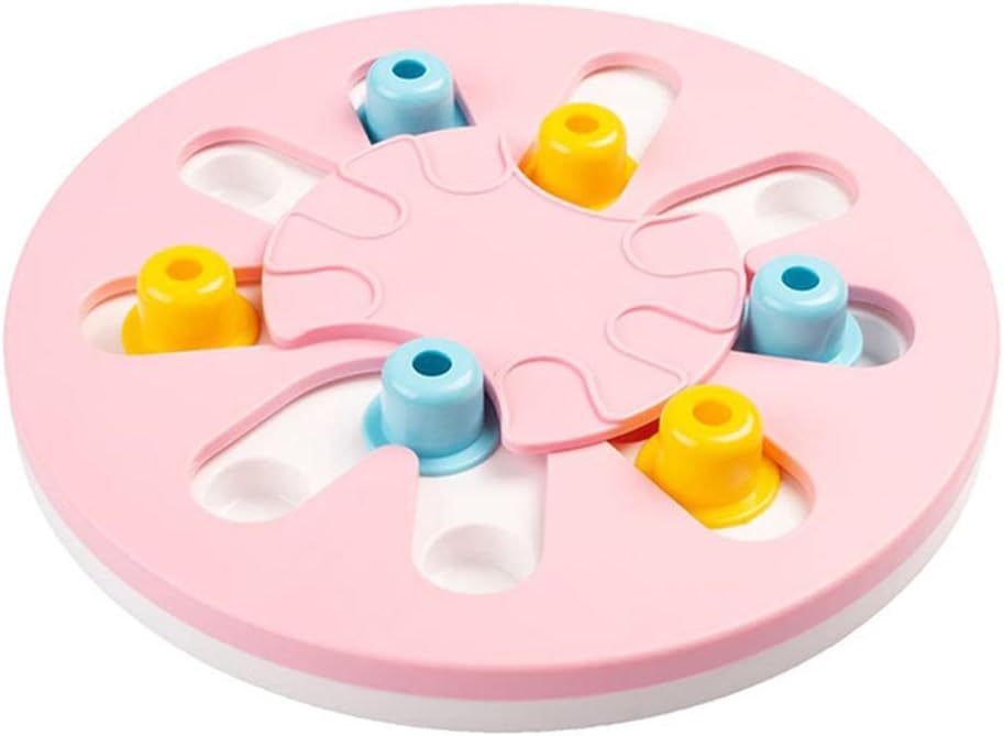 Dog Puzzle Toys Slow Feeder Pet Puppy Feeding Interactive Games Food Dispenser Small Dog Toy (Color : A, Size : One Size) (B One size)