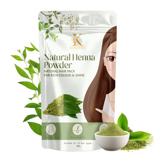Kimayra World Organic Natural Henna Powder for Hair Care | Hair Color | Hair Dye & Hair Fall Control (200gm)
