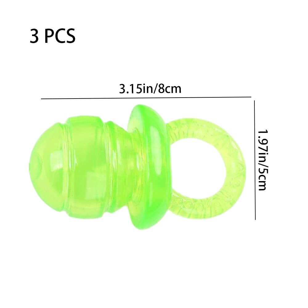 YuanYouTong Dog Pacifiers, 3 Pcs Durable Puppy Chew Toys, Natural TPR Pacifier, Rubber Dog Teething Toys - Image 2