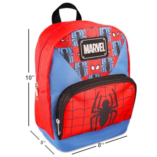 Spiderman Mini Backpack for Women - 10' Canvas Spiderman Backpack with Front Pocket Plus Bookmark4