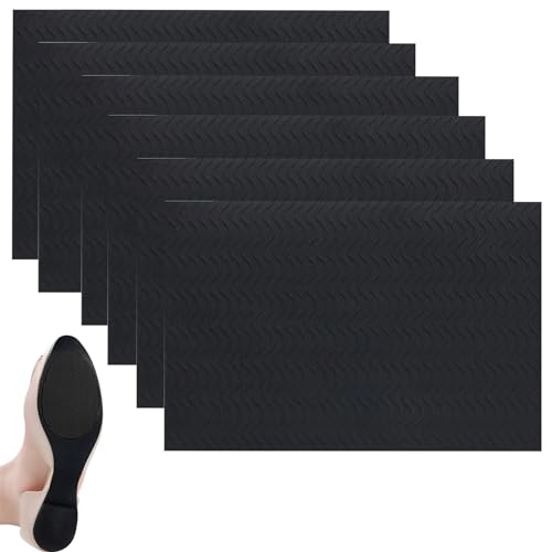 6 Piezas Plantilla Antideslizante, Cubretacones Bodas Autoadhesivas Protector Zapatillas para Diferentes Tipos de Zapatos Reducción de Ruido Antideslizante Suelas Más Cómodas Negro