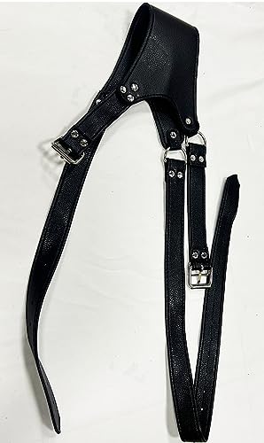 ZUYPSK Men's One-shoulder Leather Body Chest Belt Adjustable Strap Shoulder Cover Cape Belt Cosplay Party Costume Accessory4