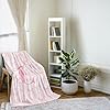 JKMBN Coquette Pink Bow Throw Blanket,Personalized Initial C Soft Fluffy Cozy Flannel Blanket,Monogrammed Gifts for Daughter Women Teen Girls,Customized Blanket for Bedding Bedroom Office,50x60 Inches #2