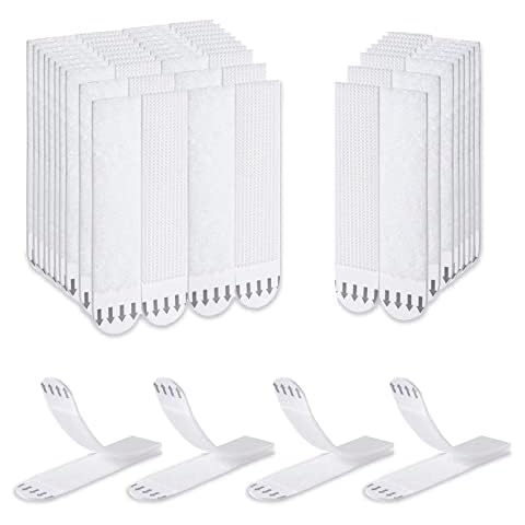 KAXIMON 32-Pairs (64 Strips) Large Picture Hanging Strips, No Nails Picture Hanging Strips, Velcro Tape Self Adhesive Strips for Frame Hanging Cover