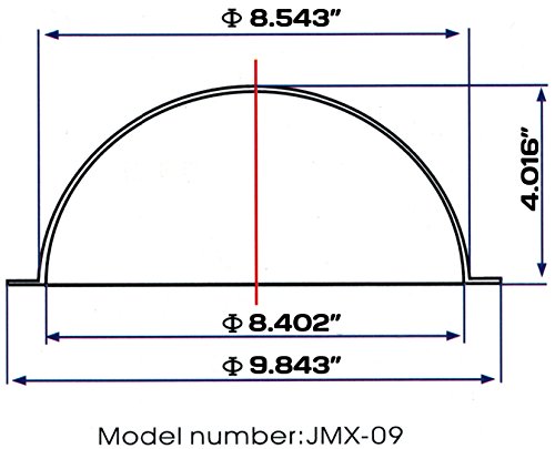 JMX 9 Inch Acrylic Indoor/Outdoor CCTV Clear Security Camera Dome Cover Camera Housing Fence Window for Pets JMX 9 Inch Acrylic Indoor/Outdoor CCTV Clear Security Camera Dome Cover Camera Housing Fence Window for Pets