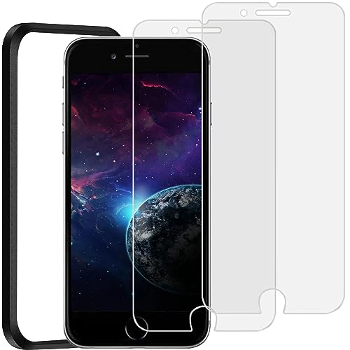 NT2Fアンチグレア iPhone SE3 用 ガラスフィルム 反射防止 iPhone SE 第3世代 強化ガラス 保護フィルム 指紋防止 液晶画面 保護シート ガイド枠付き 2枚セット
